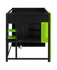 Streamdale Furniture Streamdale Full Size Wood Loft Bed with Desk