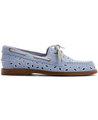 Sperry Women's Authentic Embroidered Perforated Round Toe Boat Shoes