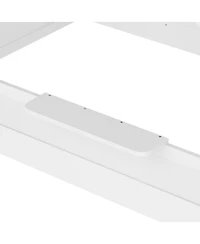 Streamdale Furniture House Floor Bed with Guardrails, Roof, Tray & Signboard