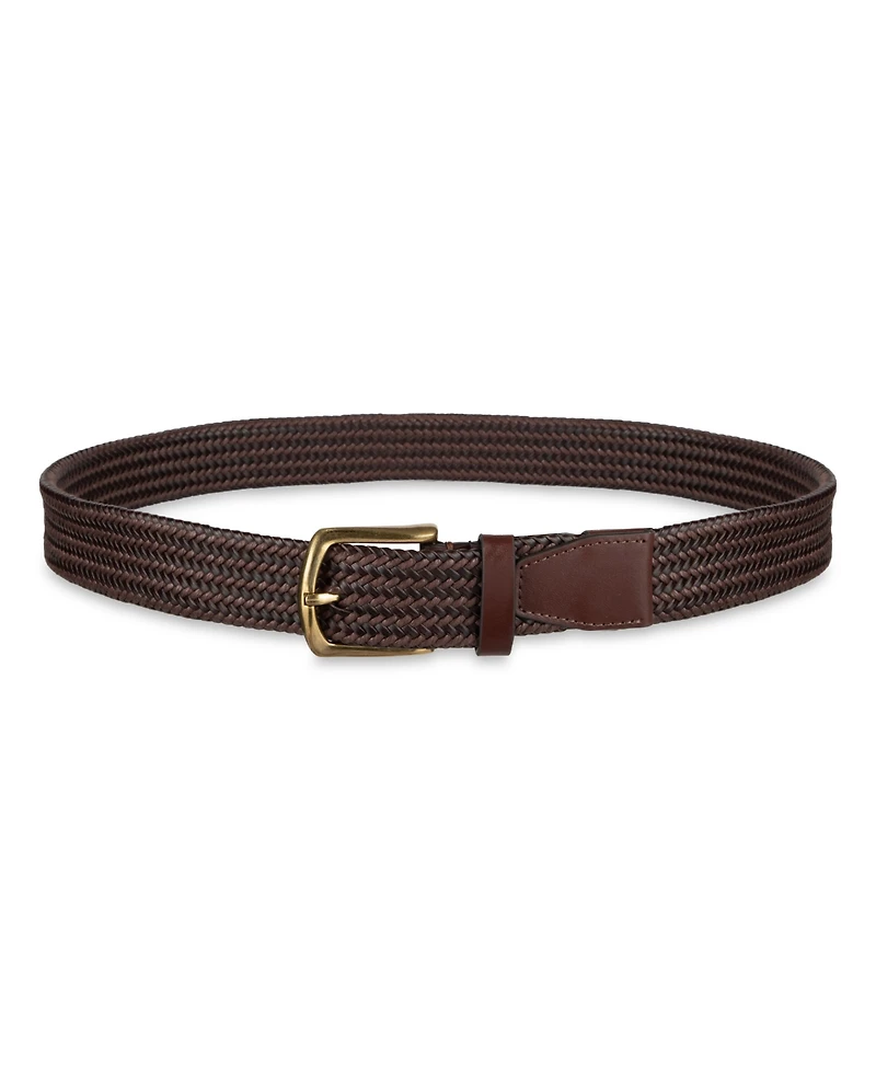 Cole Haan Men's Fully Adjustable Leather Braided Belt