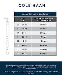 Cole Haan Men's Fully Adjustable Leather Braided Belt