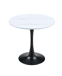 Streamdale Furniture Streamdale Round Dining Table, 31.5" Tulip Bistro Table for Kitchen, Living Room