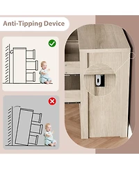 gaomon 7 Drawer Dresser for Bedroom Wide Modern Chest of Drawers Large Wood Dresser Wooden Storage Organizer for Living Room Hallway Entryway