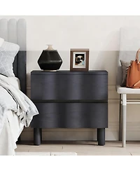 Yigii Wave Design Modern Nightstand