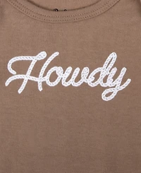 Baby Essentials Boys' Short-Sleeve Bodysuit, Pants, Socks and Hat, 4-Piece Set