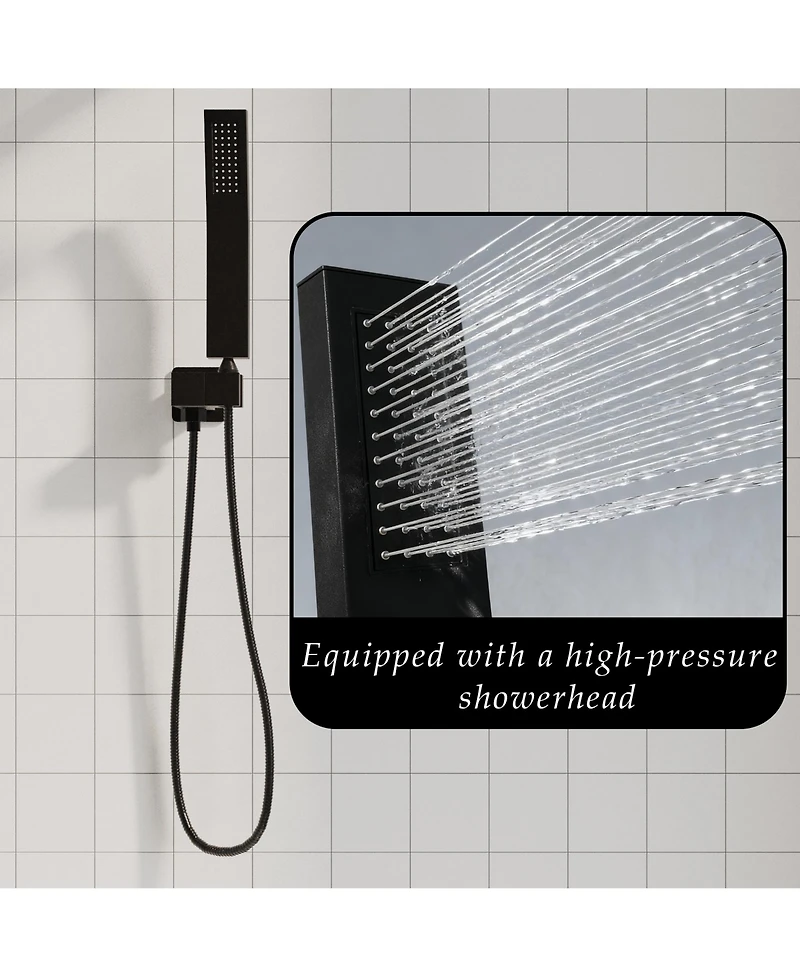 Lalahoo Rainfall Shower System With Handheld Spray And Tub Spray