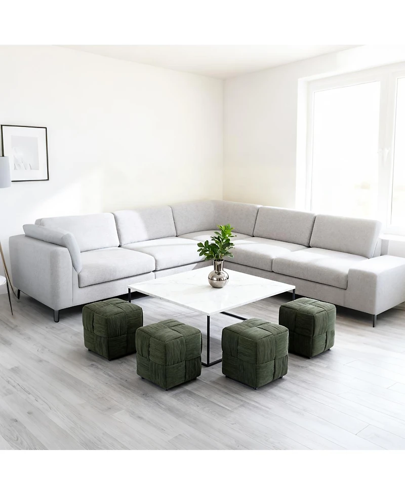 Streamdale Furniture Soft Corduroy Ottoman Footrest.