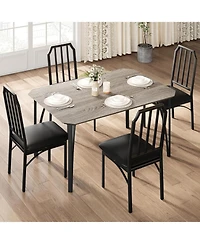 gaomon Dining Room Table Set for 4 Kitchen Table and Chairs Table and Chairs Dining Table with Chairs for Kitchen Dining Room Apartment Breakfast Nook