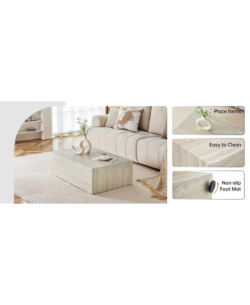 Streamdale Furniture Wood Grain Coffee Table