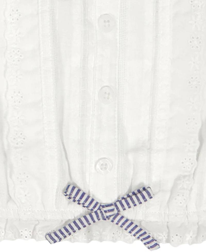 Tommy Hilfiger Girls' 7-16 Ruffle Trim Lace Cami Top