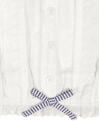 Tommy Hilfiger Girls' 7-16 Ruffle Trim Lace Cami Top