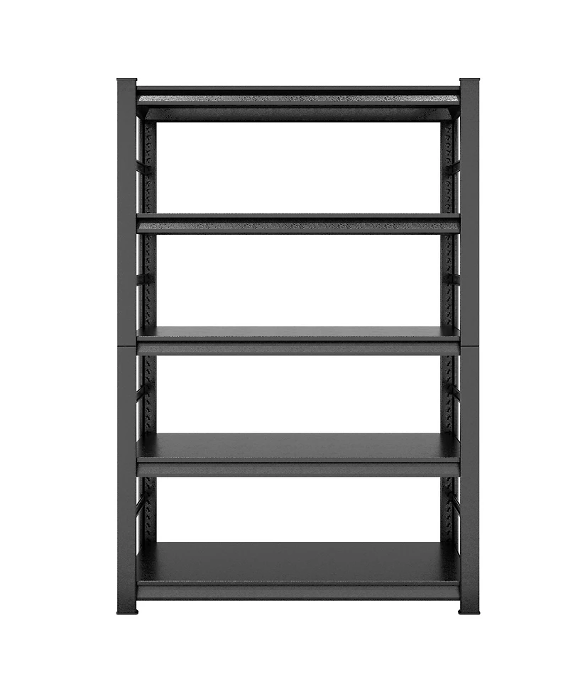 Rainsken 5-Tier Storage Rack, Heavy-Duty Metal Shelving Unit with Adjustable Shelves for Garage