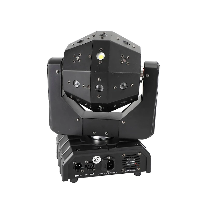 Artudatech 120W Rgbw Led Moving Head Stage Light with Laser, Strobe, DMX512 and Sound Control