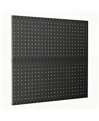 Yigii Modular Steel Pegboard Tool Organizer, 2 Panels, 68 Hooks, Space & Time Saver