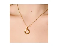 Little Sky Stone Sam Twisted Infinity Pendant Necklace in 14k Gold Finish