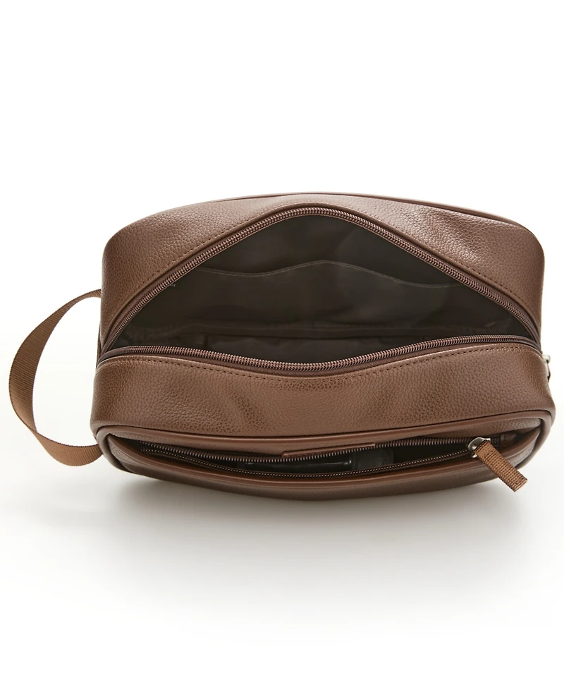Perry Ellis Portfolio Men's Classic Pebble Textured Shave Kit Bag