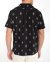 Liverpool Los Angeles Men's Short-Sleeve Camp Collar Shirt