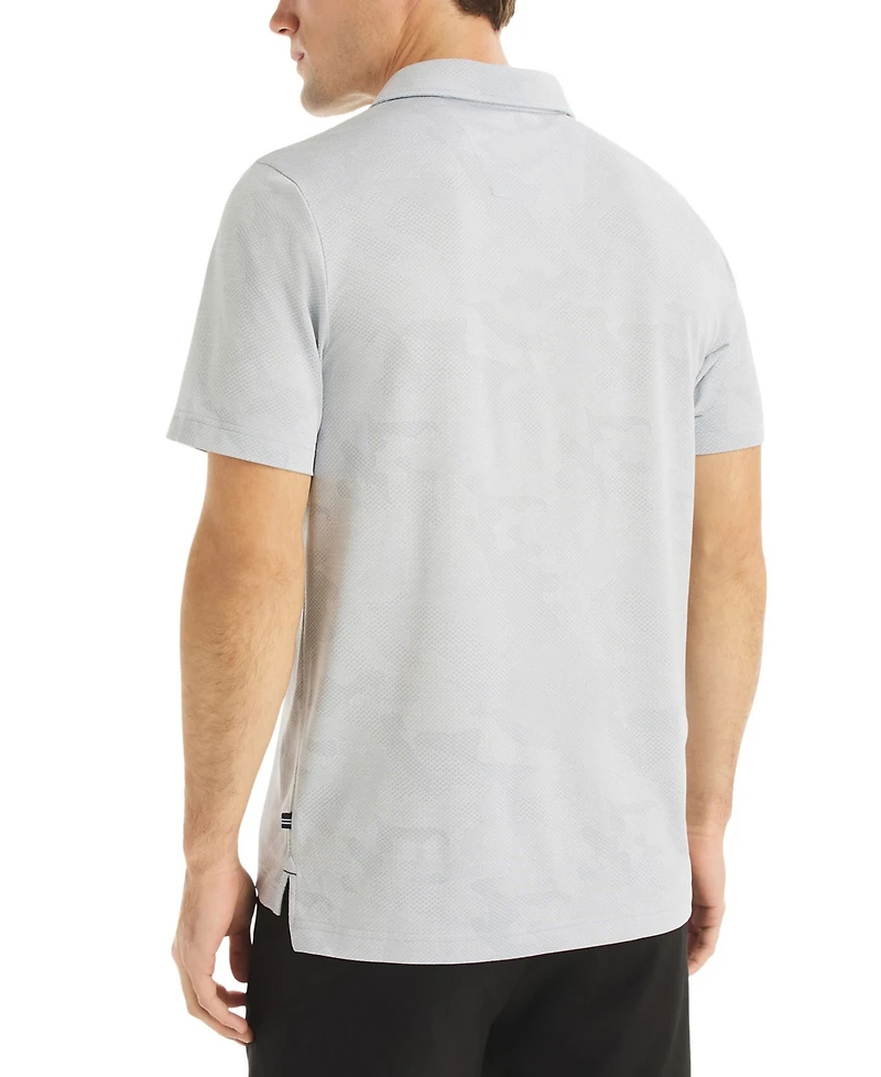 Nautica Men's Short-Sleeve Camo Jacquard Golf Polo Shirt