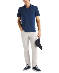 Nautica Men's Short-Sleeve Camo Jacquard Golf Polo Shirt
