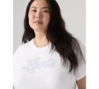 Levi's Plus Crew Neck Short-Sleeve Logo T-Shirt