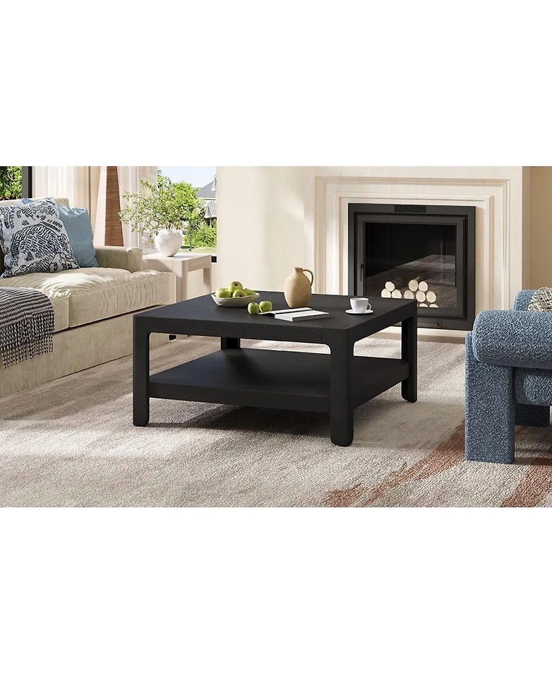 Streamdale Furniture Modern Farmhouse Coffee Table with Soft Rounded Profile