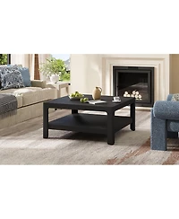 Streamdale Furniture Modern Farmhouse Coffee Table with Soft Rounded Profile