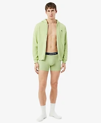 Lacoste Men's 3-Pack. Regular-Fit Logo Waistband 5" Boxer Briefs