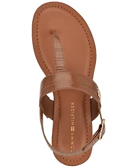Tommy Hilfiger Women's Lenian T-Strap Flat Slingback Sandals
