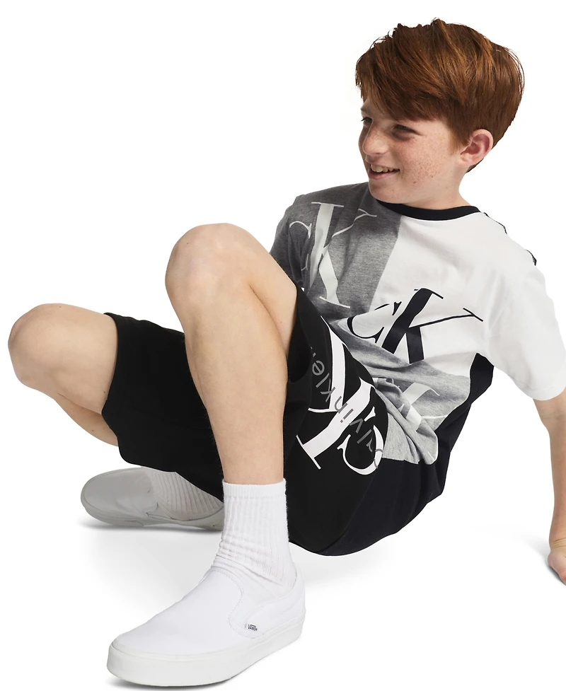 Calvin Klein Boys' 8-20 Block Party Crewneck T-Shirt
