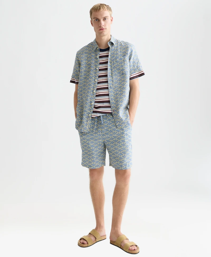 Scotch & Soda Men's Fave Printed Relaxed-Fit Bermuda Shorts
