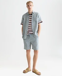 Scotch & Soda Men's Fave Printed Relaxed-Fit Bermuda Shorts