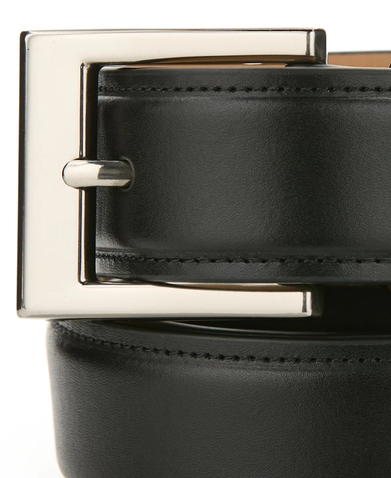 Perry Ellis Portfolio Men's Fine Leather Burnish Belt