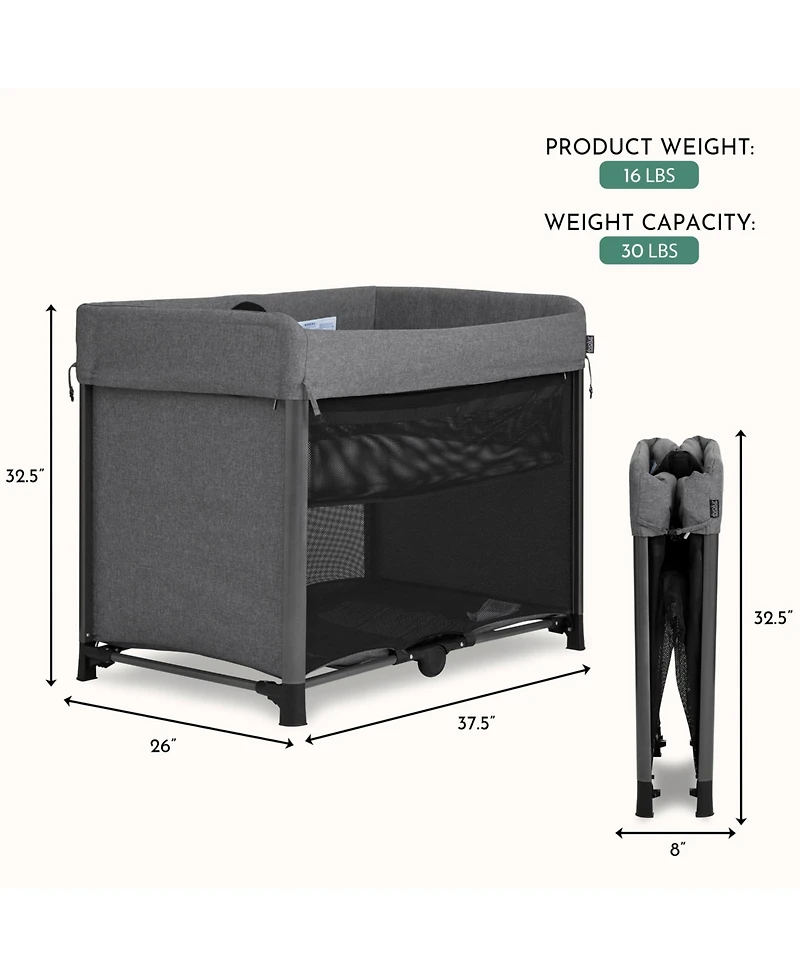 Evolur Baby Zane Portable On The Go Instant Fold Playard