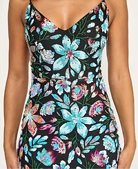 Katia Rae Juniors' Lace-Up Back Short Dress