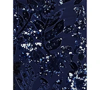 B Darlin Juniors' Halter Neck Floral Sequin Gown