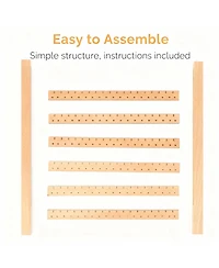 Yigii Walnut Wood Earring & Necklace Organizer -Easy Assembly