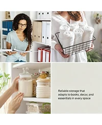 Yigii Tall Bookshelf with Adjustable Shelves for Home Office or Living Room