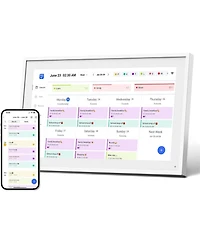 Mezed 10.1 Inch Digital Calendar and Photo Frame Smart Touch Screen Family Organizer with Meal Planner Duty Chart To Do List and Weather Updates