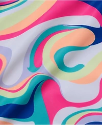 Lands' End Girls Slim Chlorine Resistant Sporty Hi-Neck Racer Back One Piece Swimsuit