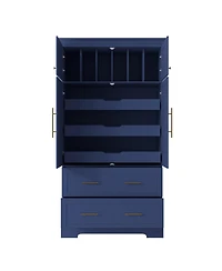 Streamdale Furniture Farmhouse Kitchen Pantry, 4 Doors