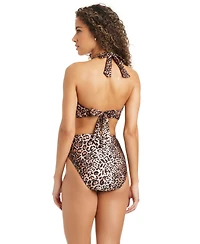 Bar Iii Feline Fine Banded Sweetheart Halter Bra, Macy's Exclusive