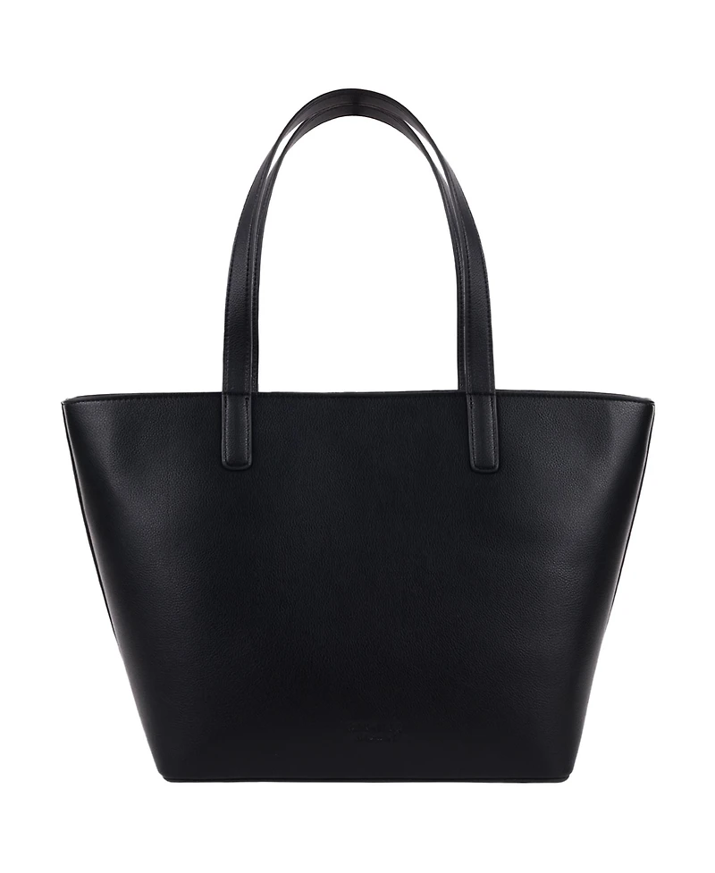 Peanuts Danielle Nicole Peanuts Snoopy Minimal Black Tote Bag with Doghouse Cardholder