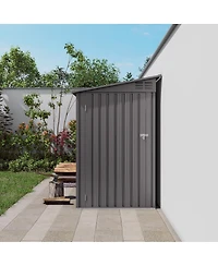 Streamdale Furniture Durable Galvanized Steel Outdoor Storage Shed with Vented Roof