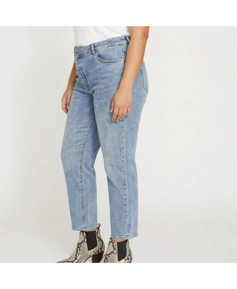 Universal Standard Plus Size Katie High Rise Crossover Jeans