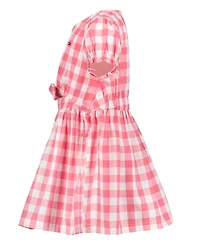 Tommy Hilfiger Girls' 2T-6X Gingham Tie-Front Dress