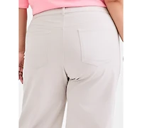 Style & Co Plus High-Rise Shaping Cropped Jeans, Macy's Exclusive