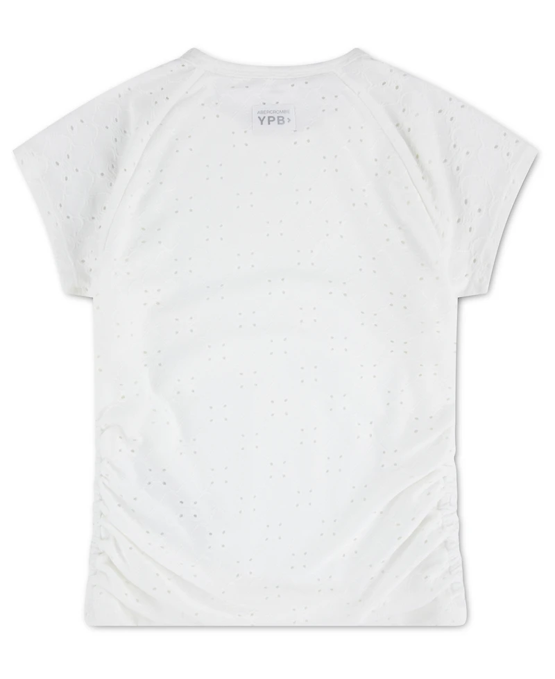 abercrombie kids Girls' Eyelet Ruched Baby T-Shirt
