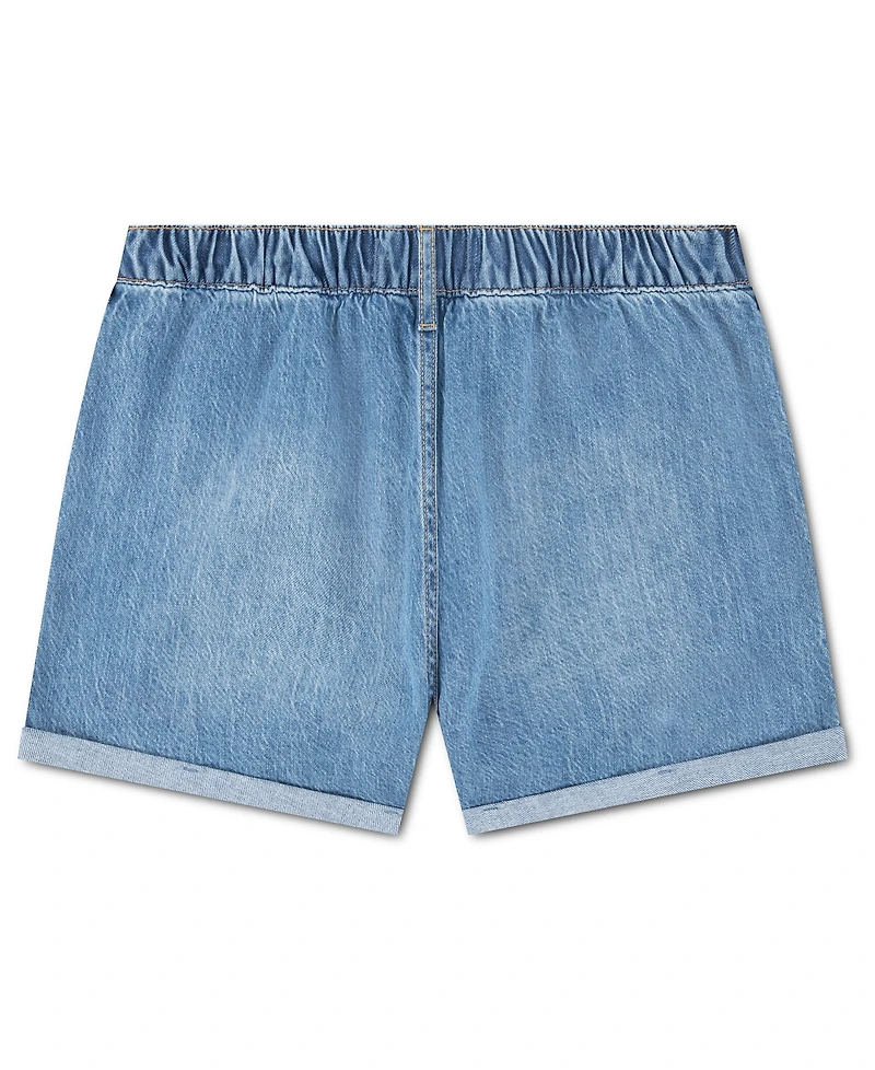 abercrombie kids Girls' High-Rise Denim Shorts