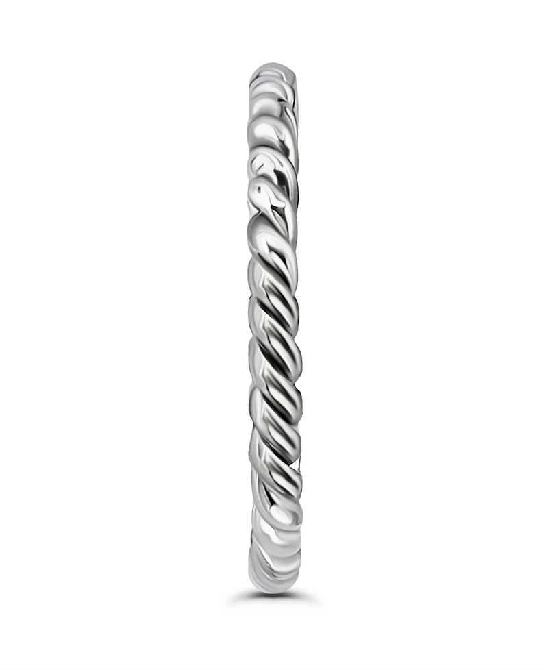 Giani Bernini Rope Twist Adjustable Toe Ring. Sterling Silver. Created for Macy's.
