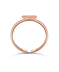 Giani Bernini Polish Heart Adjustable Toe Ring. 18KT Rose Gold over Sterling Silver. Created for Macy's.